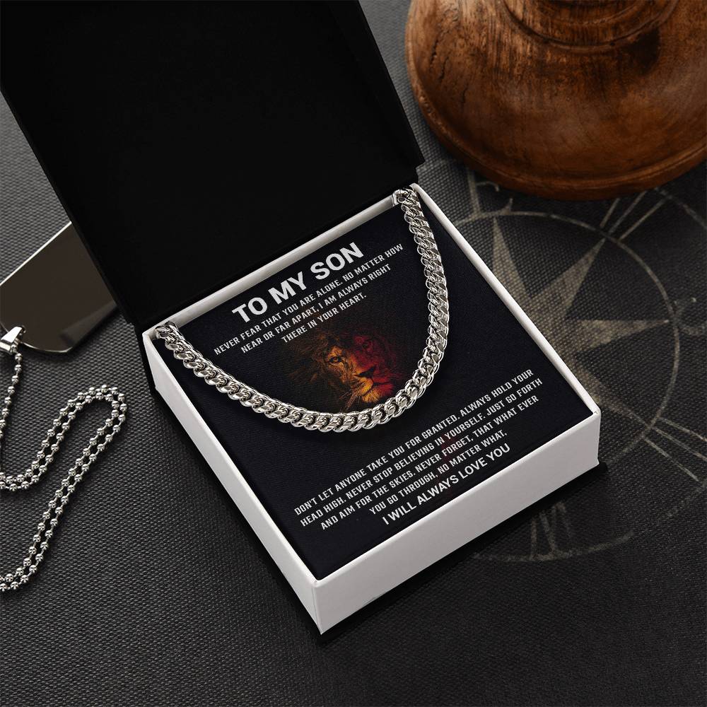 To My Son | I Will Always Love You - Cuban Link Chain