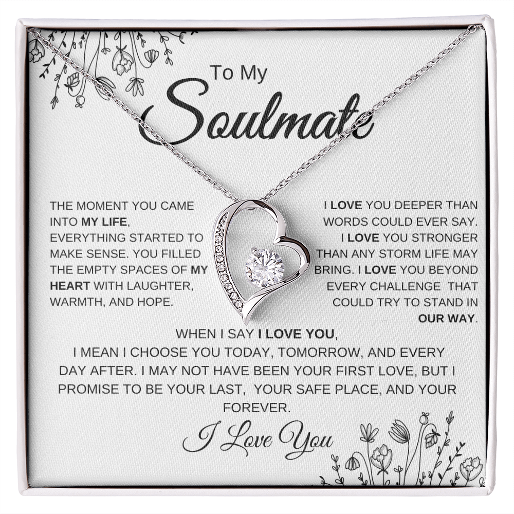 To My Soulmate | You Complete Me – Forever Love Necklace