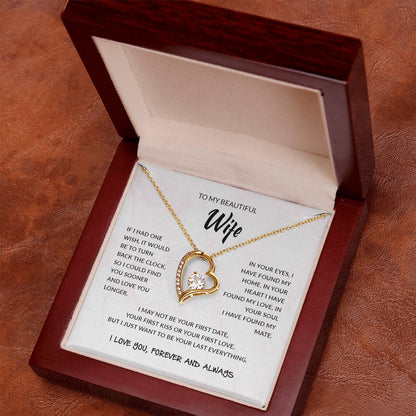 To My Beautiful Wife | I Love You - Forever Love Necklace