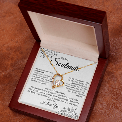 To My Soulmate | You Complete Me – Forever Love Necklace