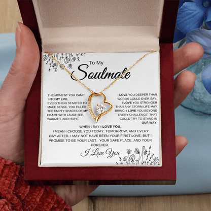To My Soulmate | You Complete Me – Forever Love Necklace