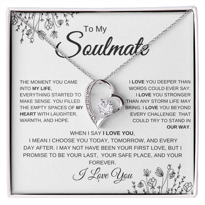 To My Soulmate | You Complete Me – Forever Love Necklace