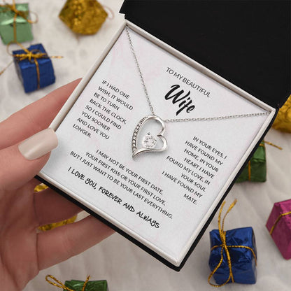 To My Beautiful Wife | I Love You - Forever Love Necklace