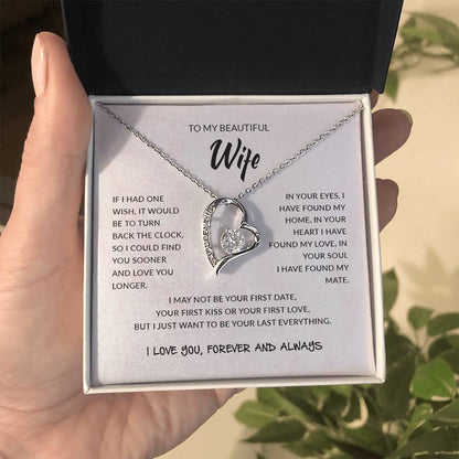To My Beautiful Wife | I Love You - Forever Love Necklace