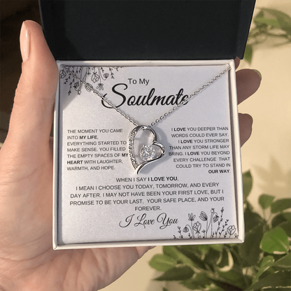 To My Soulmate | You Complete Me – Forever Love Necklace