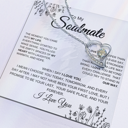 To My Soulmate | You Complete Me – Forever Love Necklace
