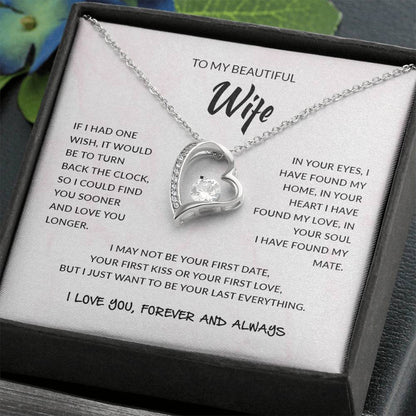 To My Beautiful Wife | I Love You - Forever Love Necklace