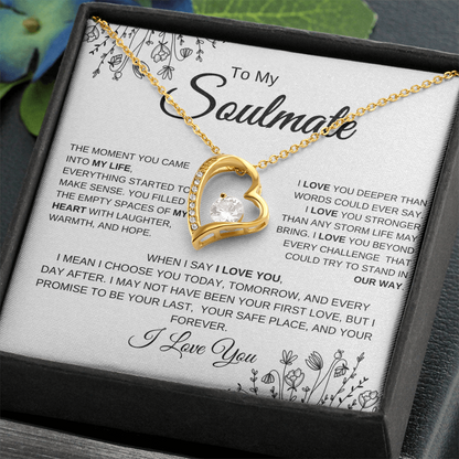 To My Soulmate | You Complete Me – Forever Love Necklace
