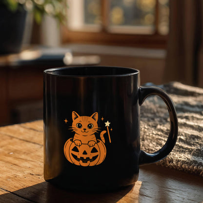 Pumpkin Cat Magic Mug