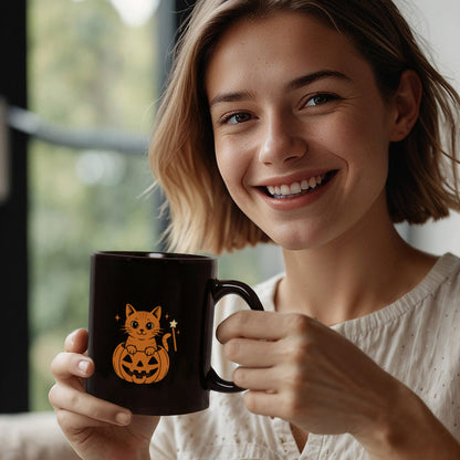 Pumpkin Cat Magic Mug