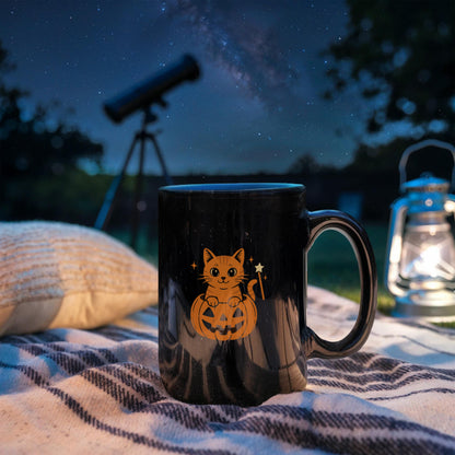 Pumpkin Cat Magic Mug