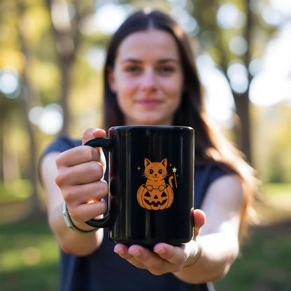 Pumpkin Cat Magic Mug