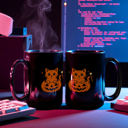 Pumpkin Cat Magic Mug
